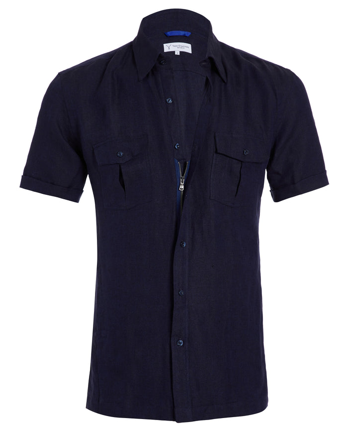 The Urban Legend w/Side Pockets - Navy Linen