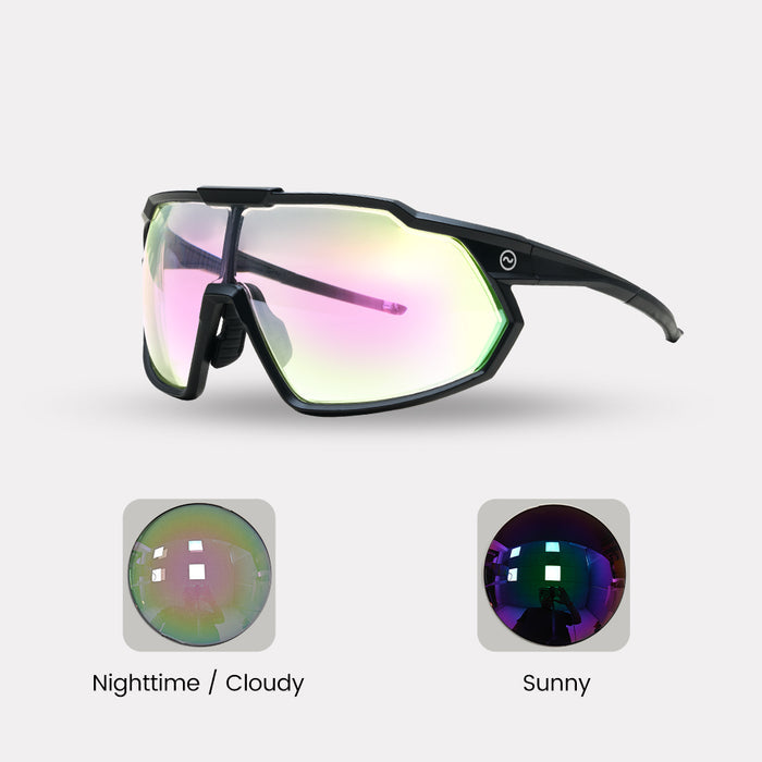 Black / Green Photochromic Lenses