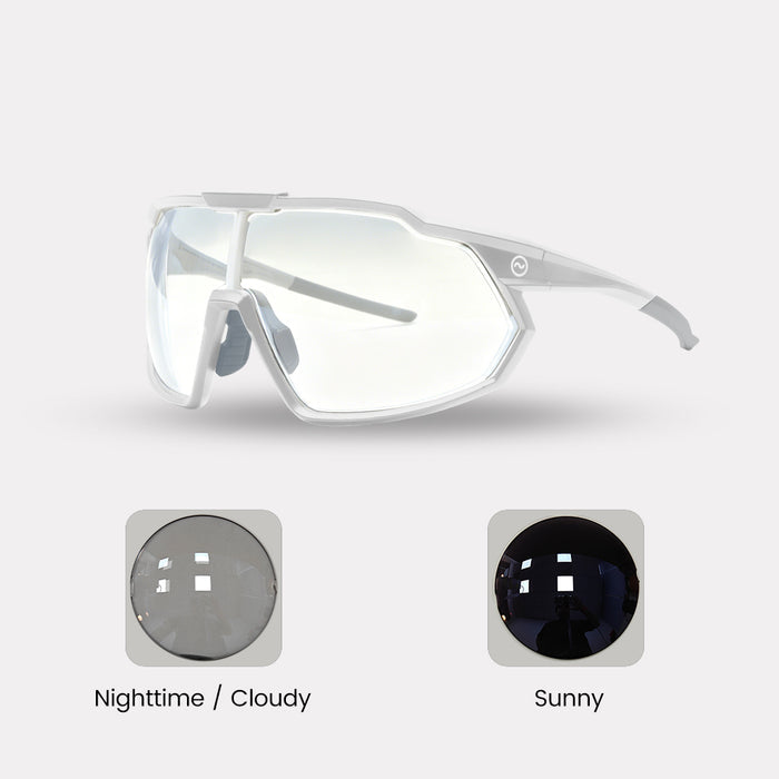 White / Silver Photochromic Lenses