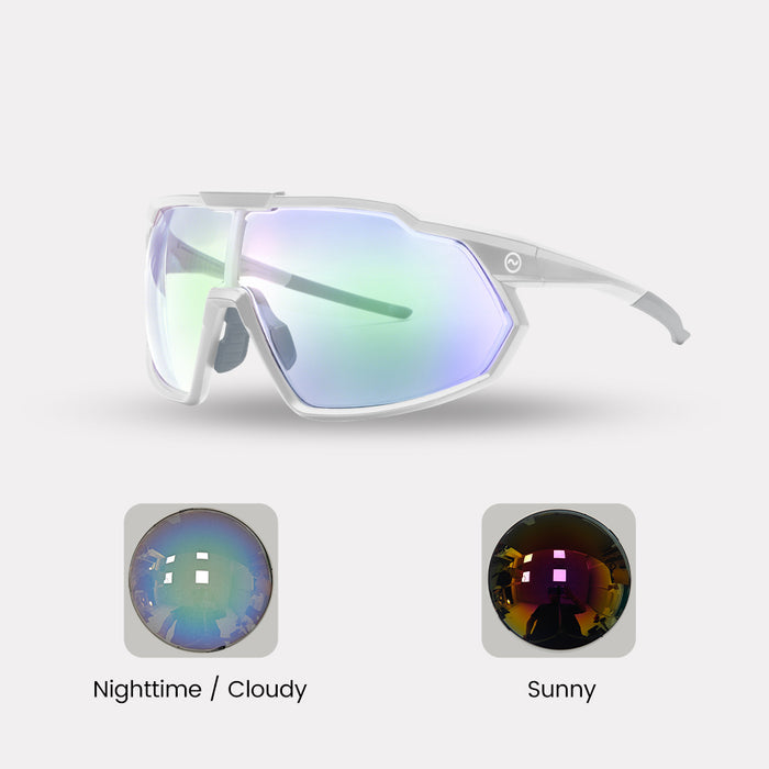 White / Purple Photochromic Lenses