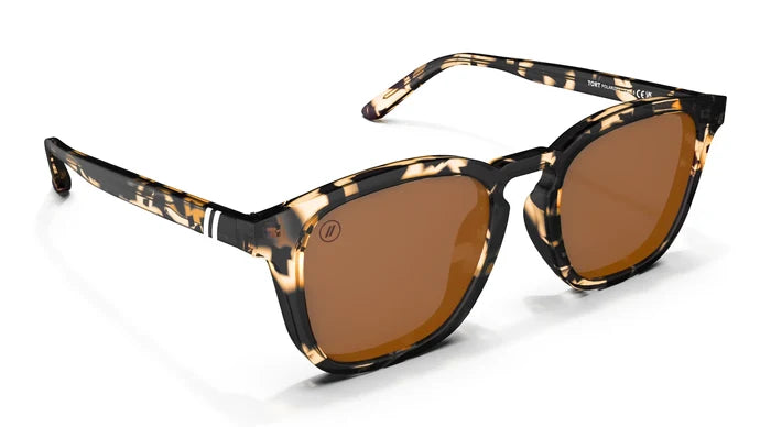 Tort Polarized Sunglasses - Gloss Crystal Tortoise Frame & Amber Lens Sunglasses | $49 US | Blenders Eyewear