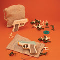 Toy Rubber Band Rifle w/ Soldiers