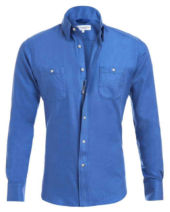 Two-Pocket Lux Flannel Twill - French Blue
