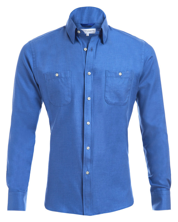 Two-Pocket Lux Flannel Twill - French Blue
