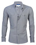 Unbrushed Flannel - Slate Gray