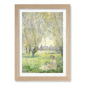 A4 (21 x 29.7cm) / Natural Oak Frame / White Border