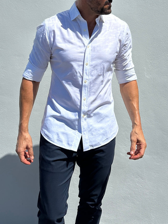 Urban Camo Jacquard - Gotham City White