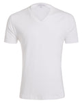 V-Neck T-shirt in Tedra™ - White
