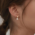 Valentina | Gold-Tone Unique Pearls Earrings