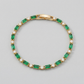 Veronika | Emerald Bracelet with Transition Filigree
