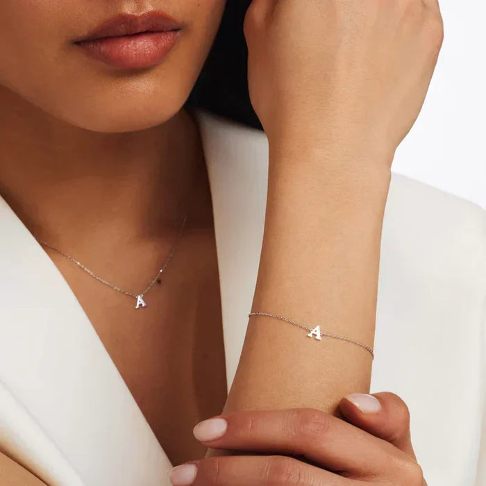 Vita | Silver Bracelet with Initial Signa