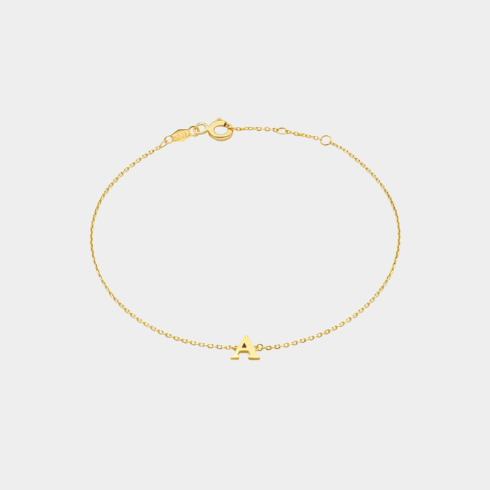 Vita | Silver Bracelet with Initial Signa