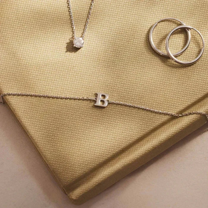 Vita | Silver Bracelet with Initial Signa