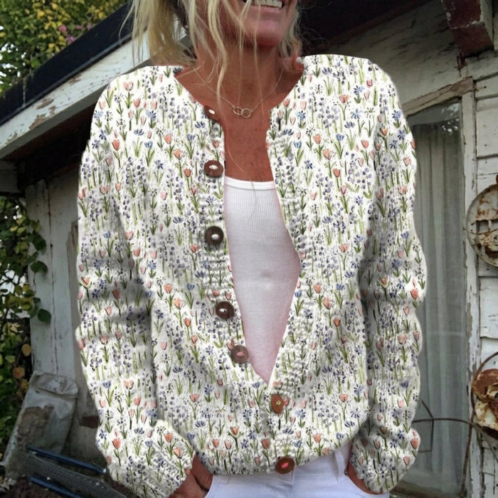 Vuokko - Tulip Garden Cardigan