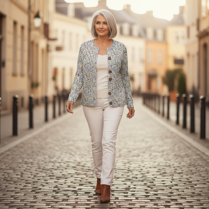 Vuokko - Tulip Garden Cardigan