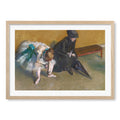 Waiting - Edgar Degas Art Print A4 (21 x 29.7cm) / Natural Oak Frame / White Border from our Australian Made Framed Wall Art, Prints & Posters collection by Profile Australia
