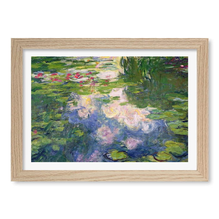 A4 (21 x 29.7cm) / Natural Oak Frame / White Border