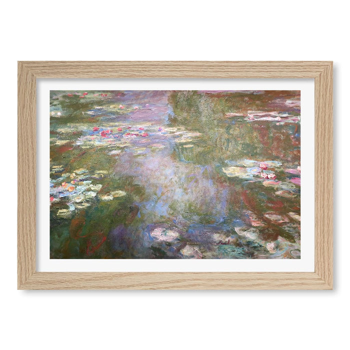 A4 (21 x 29.7cm) / Natural Oak Frame / White Border