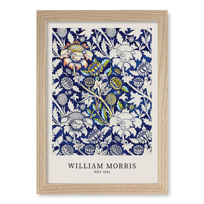 A4 (21 x 29.7cm) / Natural Oak Frame / No Border