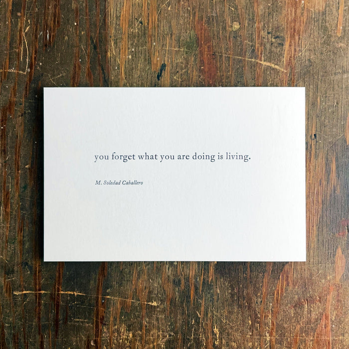 What You Are Doing notecard