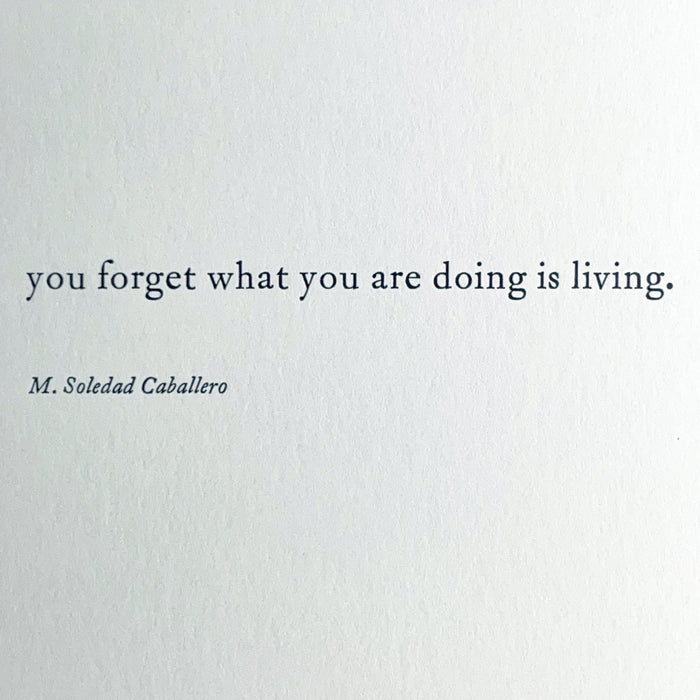 What You Are Doing notecard