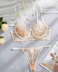 White Lingerie Set Embroidered - Self Care Shop