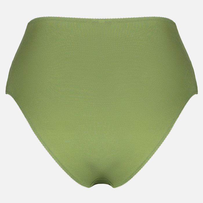 Videris Lingerie high waist knicker in olive TENCEL™  with cheeky bottom coverage