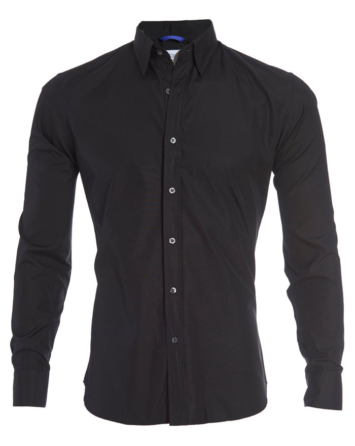 Wrinkle Resistant Broadcloth - Black