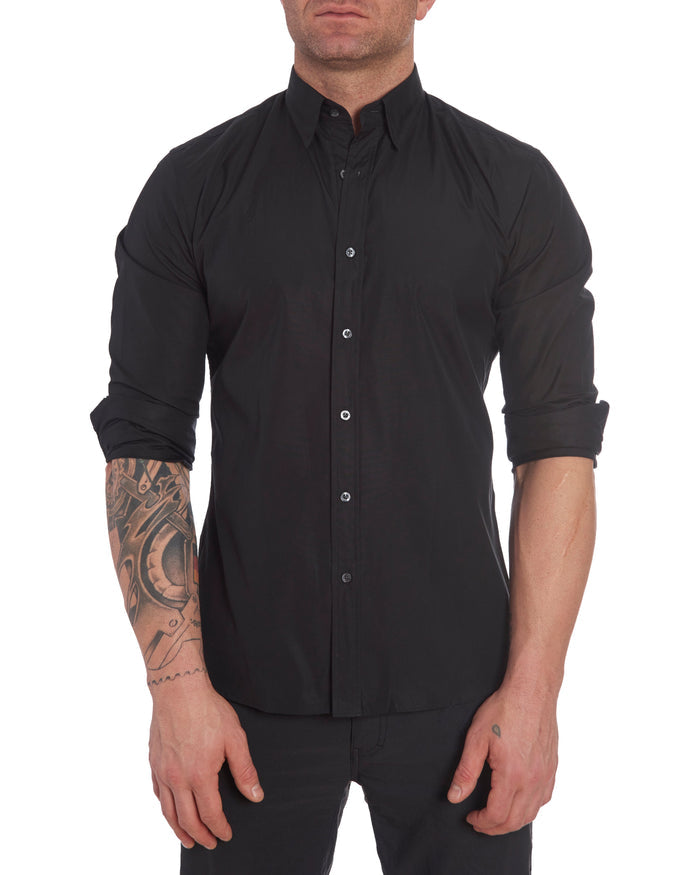 Wrinkle Resistant Broadcloth - Black