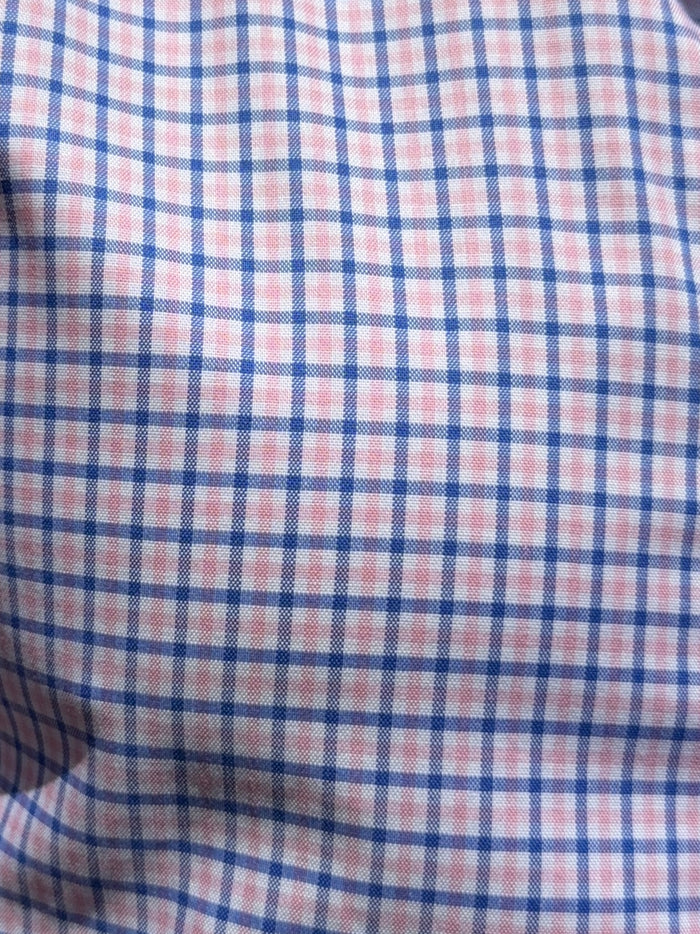 Wrinkle Resistant Plaid OG Oxford - Pink & Blue