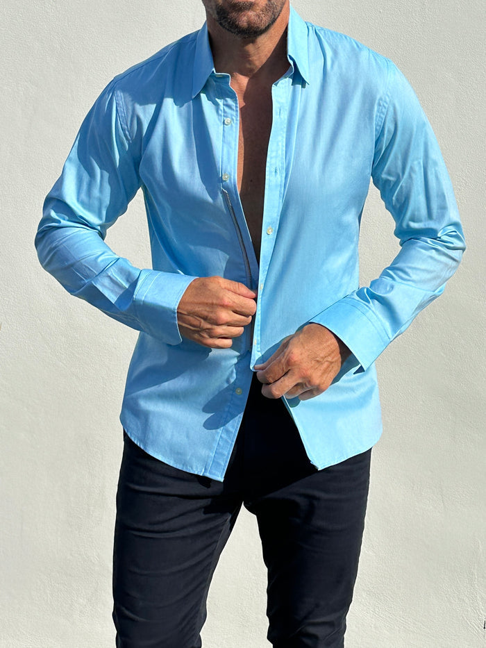 Wrinkle-Resistant Weekend Oxford - El Aqua