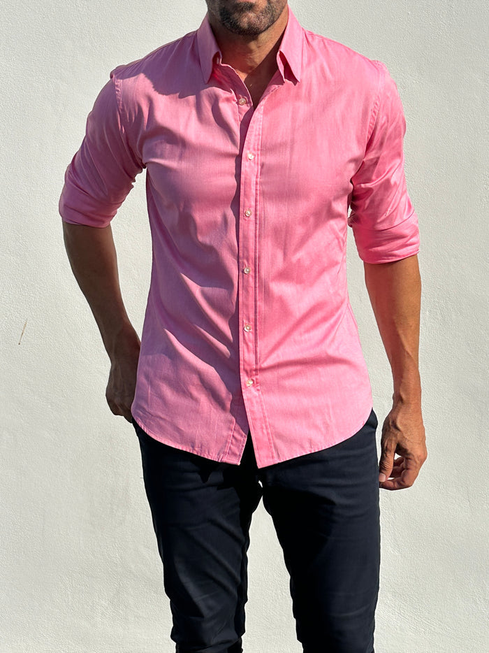 Wrinkle-Resistant Weekend Oxford - Red