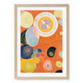 Youth No.3 - Hilma af Klint Art Print A4 (21 x 29.7cm) / Natural Oak Frame / White Border from our Australian Made Framed Wall Art, Prints & Posters collection by Profile Australia